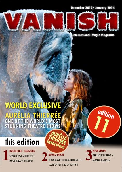 VANISH MAGIC BACK ISSUES Aurelia Thierree