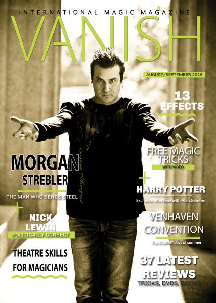 VANISH MAGIC BACK ISSUES Morgan Strebler edition