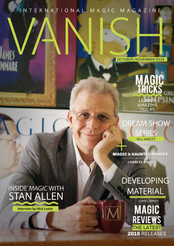 VANISH MAGIC BACK ISSUES Stan Allen Feature - 28