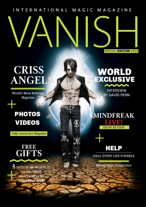 Vanish Magic Magazine CRISS ANGEL