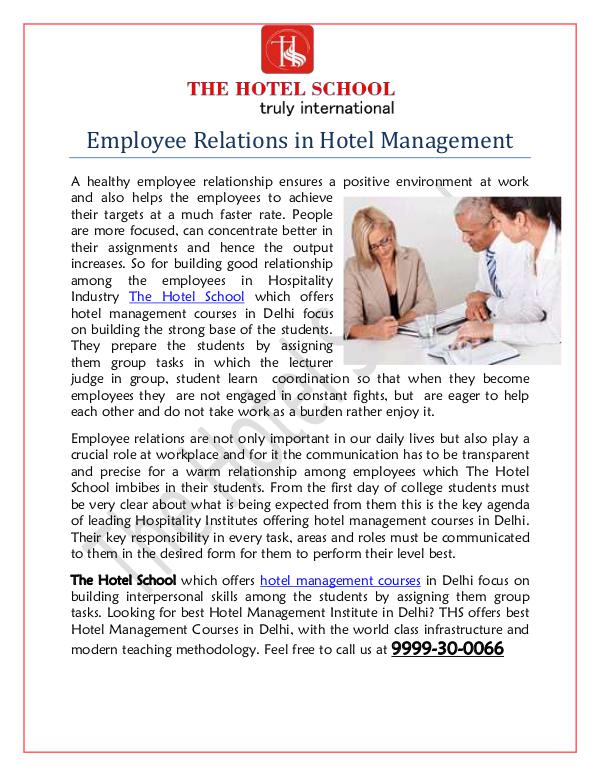 Hotel Management Courses Hotel Management Courses