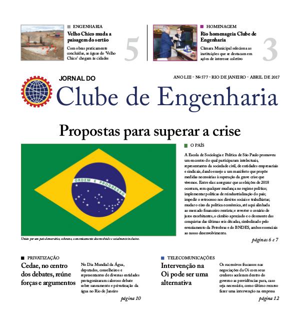 Jornal do Clube de Engenharia 577 (Abril de 2017)
