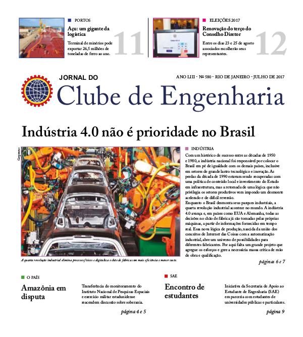 Jornal do Clube de Engenharia 580 (Julho de 2017)