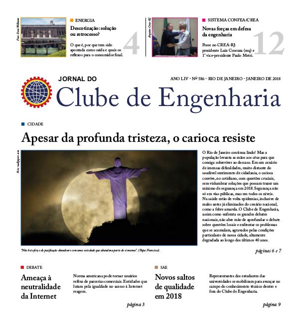 Jornal do Clube de Engenharia 586 (Janeiro de 2018)