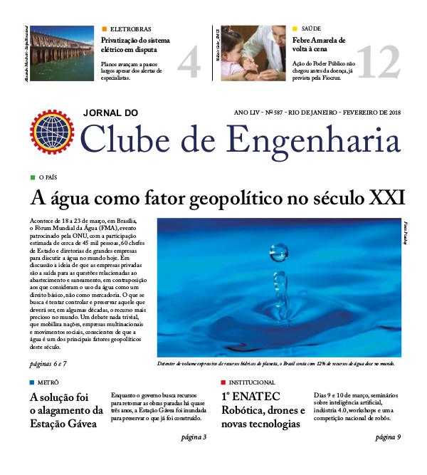Jornal do Clube de Engenharia 587 (Fevereiro de 2018)