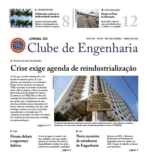Jornal do Clube de Engenharia 589 (Abril de 2018)