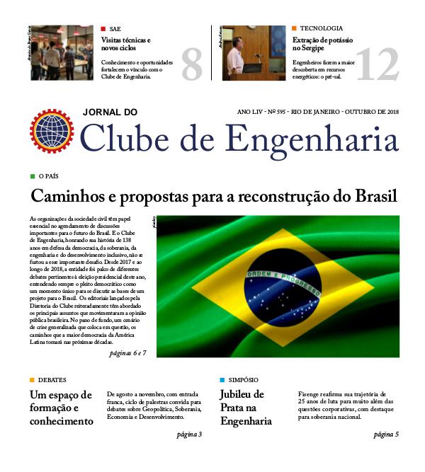 Jornal do Clube de Engenharia 595 (Outubro de 2018)