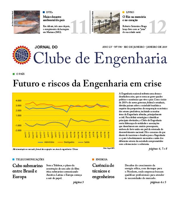 Jornal do Clube de Engenharia 598 (Janeiro de 2019)