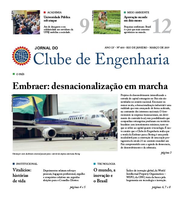 Jornal do Clube de Engenharia 600 (Março de 2019)