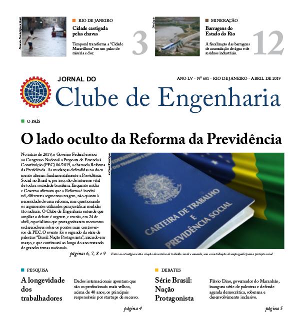 Jornal do Clube de Engenharia 601 (Abril de 2019)
