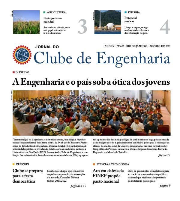 Jornal do Clube de Engenharia 605 (Agosto de 2019)