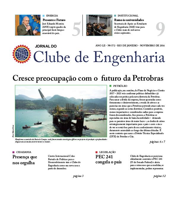 Jornal do Clube de Engenharia 572 (Novembro de 2016)
