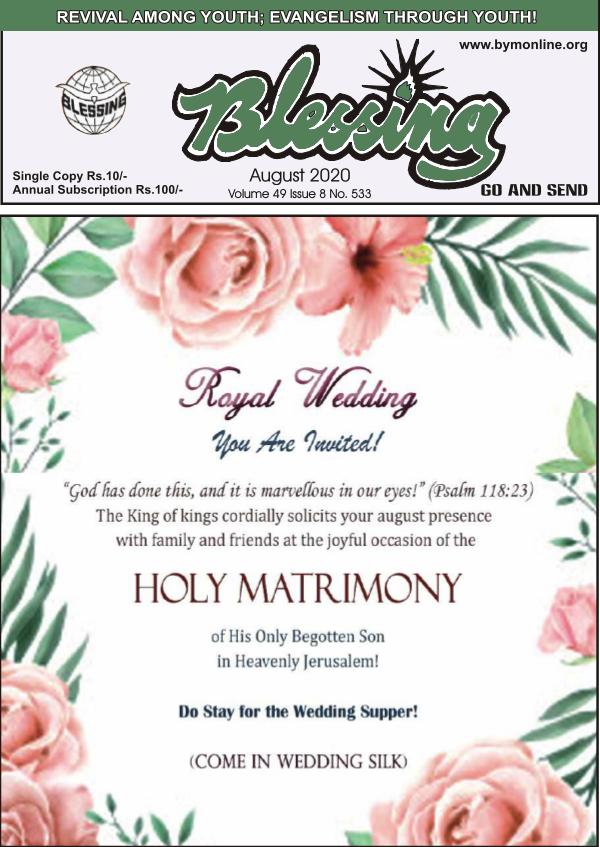 Blessing English Emagazine August 2020