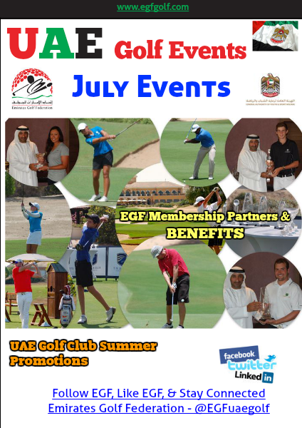 Emirates Golf Federation UAE Golf Events