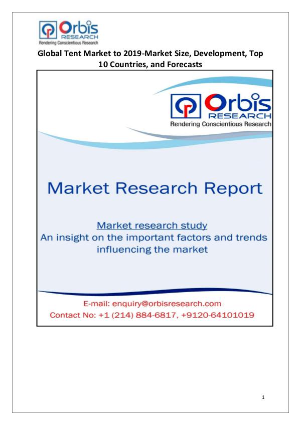 Industry Analysis 2015-2019 Global Tent Market