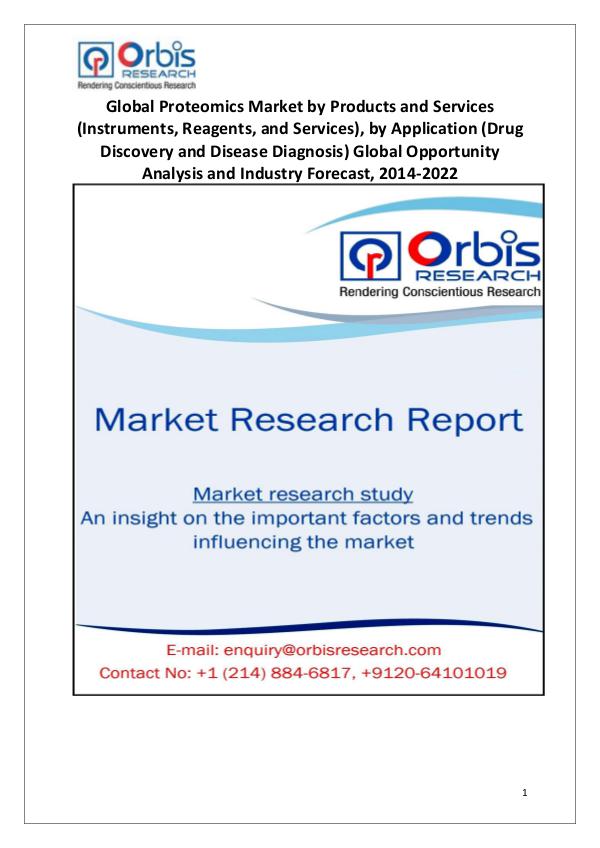 Industry Analysis Global Proteomics Market Current Dynamics