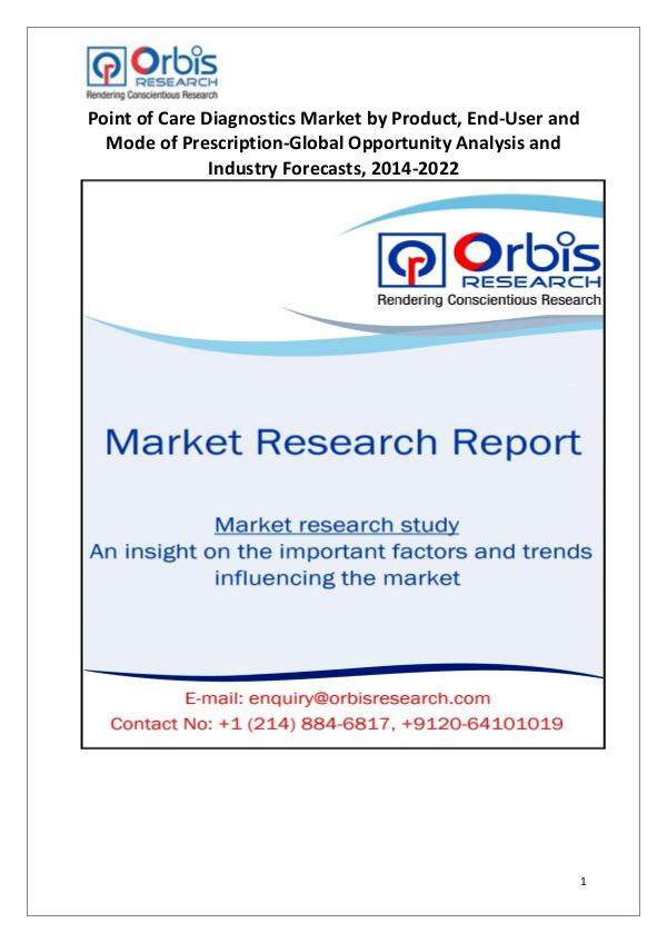 Global Point of Care Diagnostics Market Growth