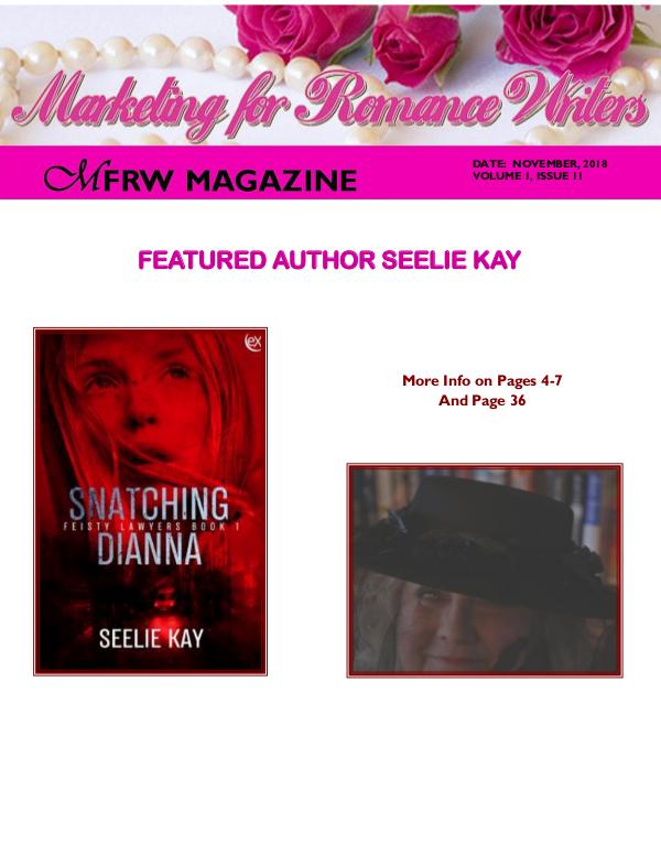 Marketing for Romance Writers Magazine November, 2018 Volume # 1, Issue # 11