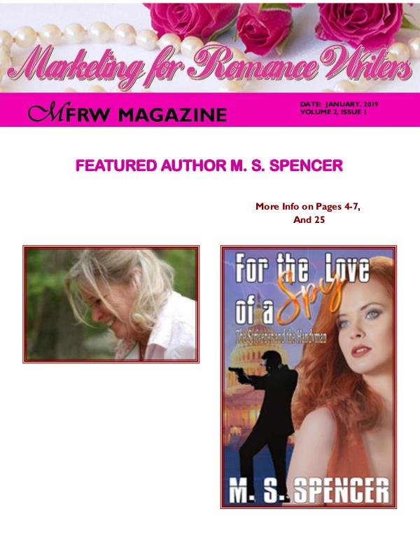 Marketing for Romance Writers Magazine January 2019 Volume # 2, Issue # 1