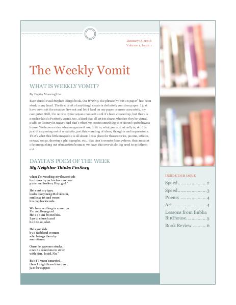 The Weekly Vomit Volume 1