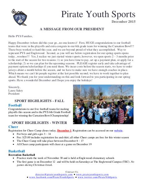 December 2015 Newsletter 2