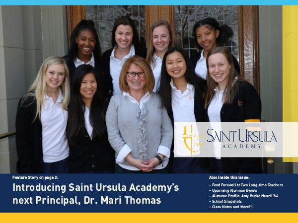 Saint Ursula Academy Magazine Spring 2018 SUA_MagSpring2018 (2)