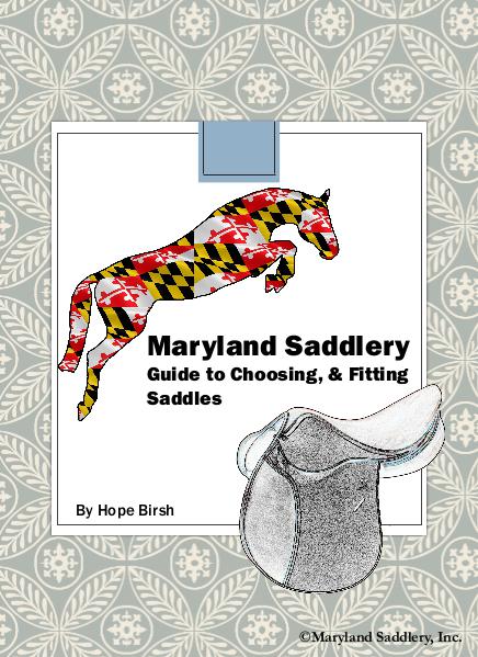Maryland Saddlery's Guide to Choosing and Fitting Saddles Issue 1