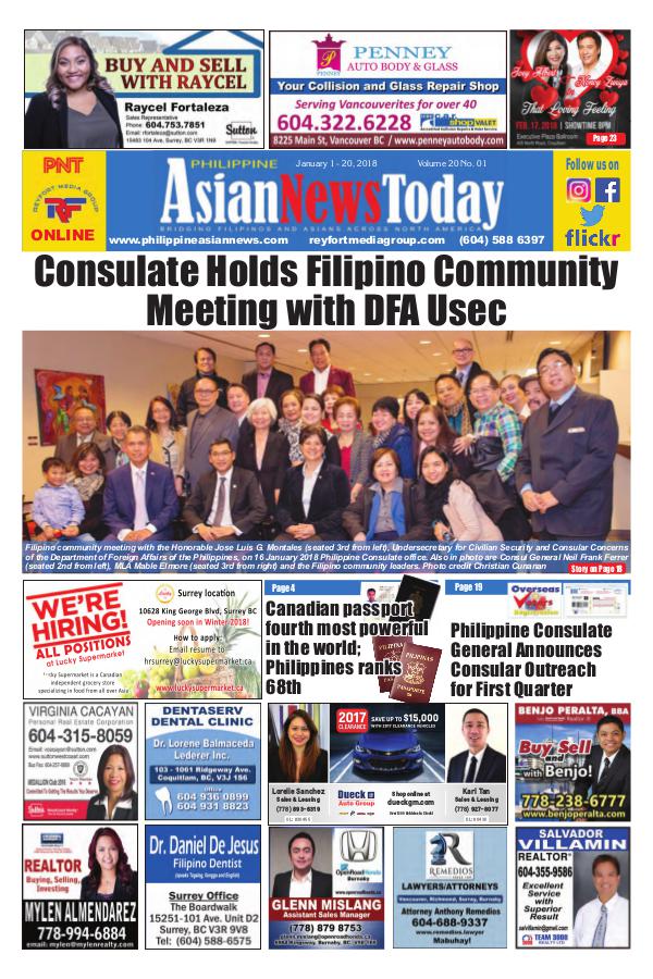 Philippine Asian News Today Vol 20 No 01