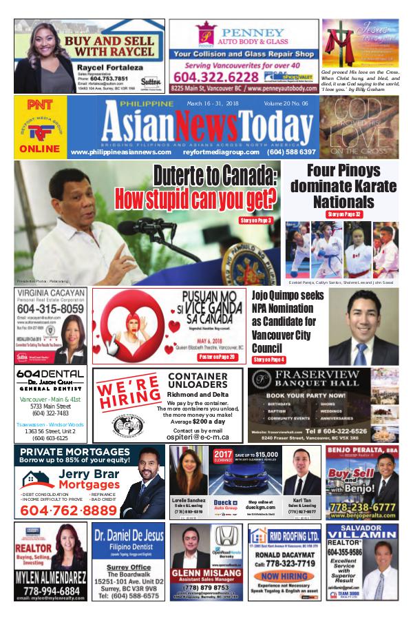 Philippine Asian News Today Vol 20 No 6