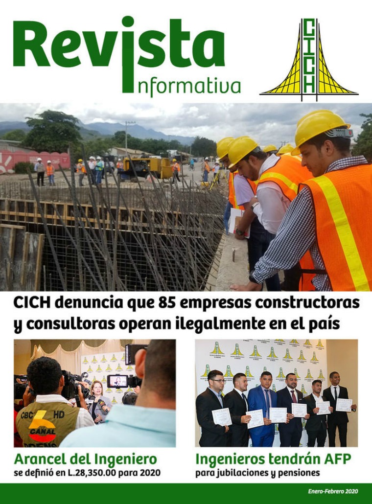 Colegio de Ingenieros Civiles de Honduras Revista Informativa CICH Enero-Febrero 2020