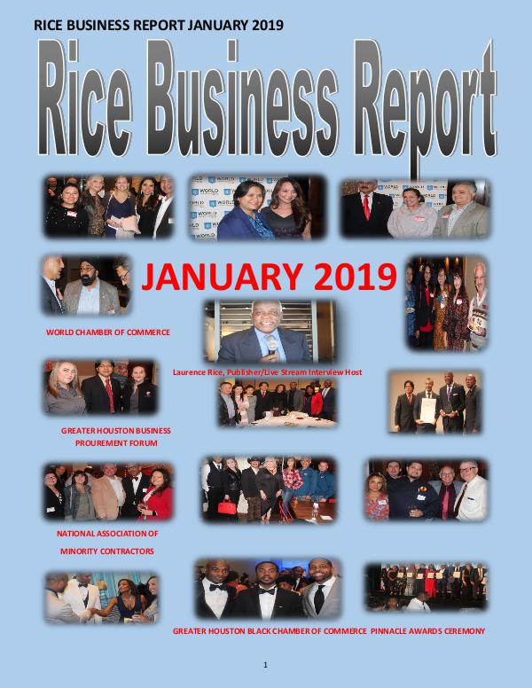 Rice Business Report January 2019 3xxxx January 2019 3xxxxxx