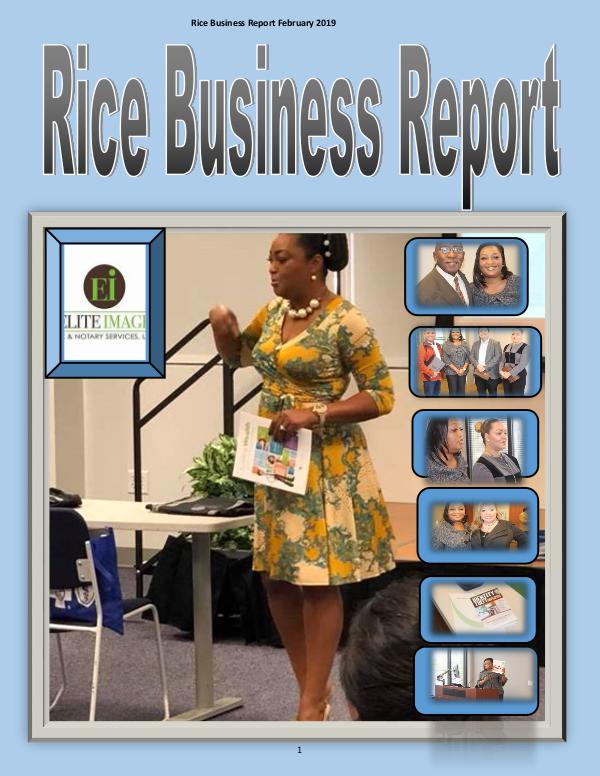 Rice Business Report February 2019 zzzzzzxxxxxx February 2019 Rice Business Reportxxxxxxxxxxxxzzzz