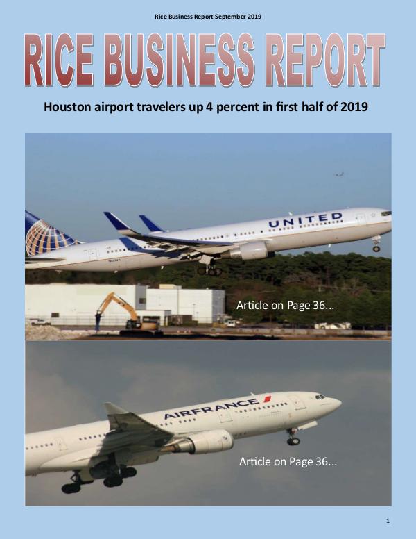 Rice Business Report September 2019 September 2019 Rice Business Report