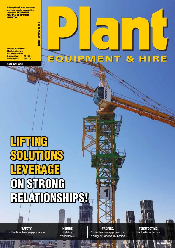 Plant Equipment and Hire August 2019