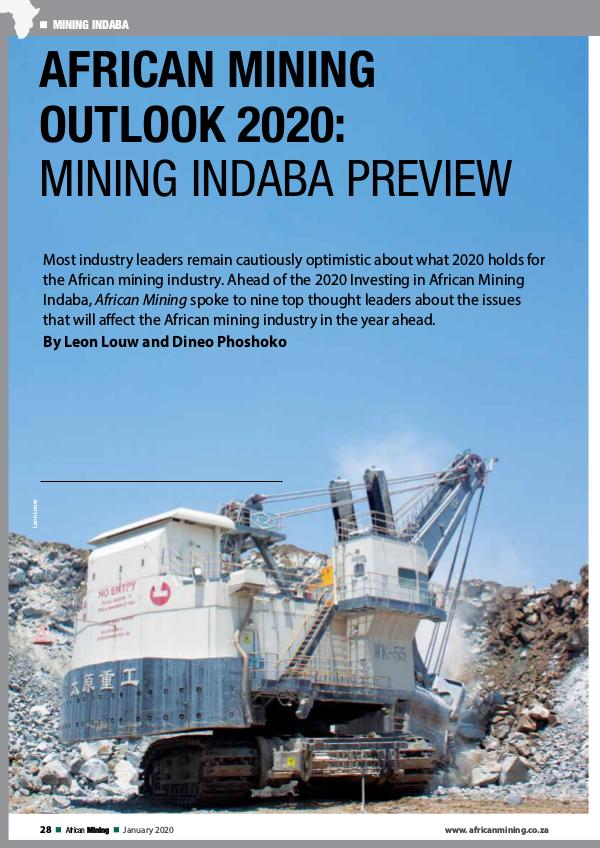 African Mining Outlook 2020: Mining Indaba Preview