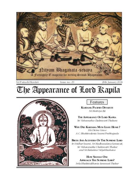 NBS#29 The Appearance of Lord Kapila Jan. 2016