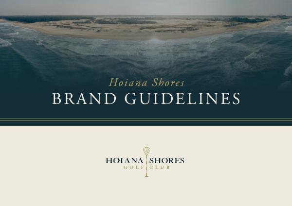 Hoiana Shores - Brand Guidelines 2018