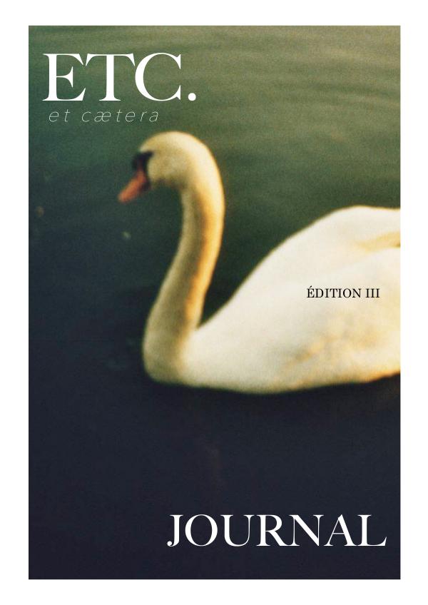 ETC. JOURNAL EDITIONS #3