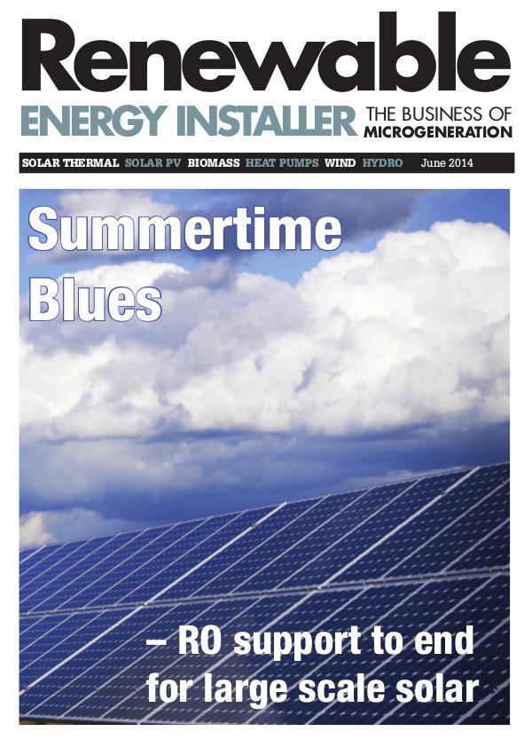Renewable Energy Installer June 2014