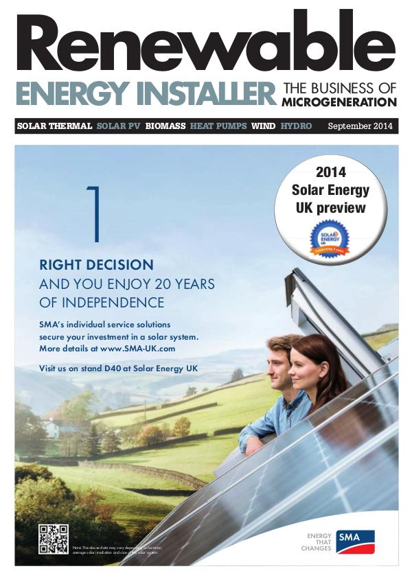 Renewable Energy Installer September 2014