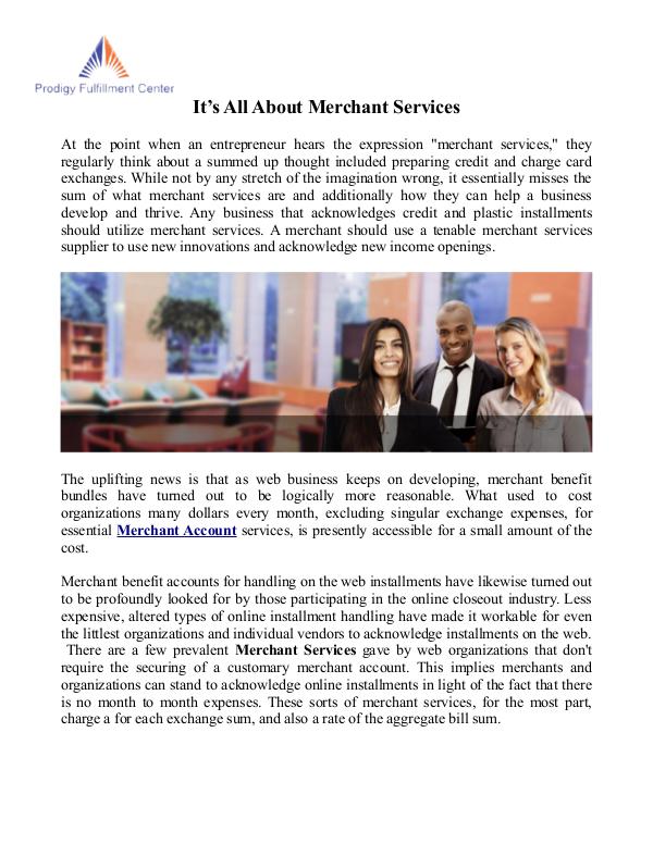 Merchant Services Merchant Services