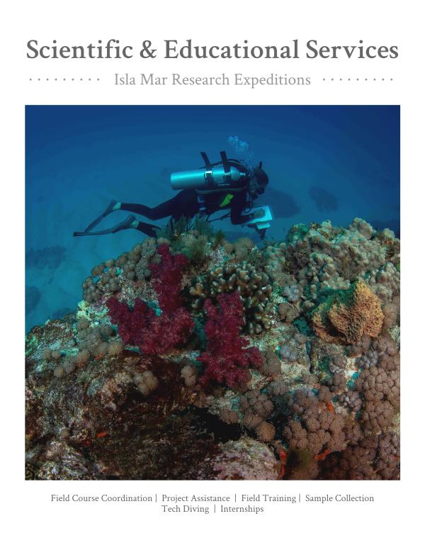 Isla Mar Research Expeditions Guide to Services