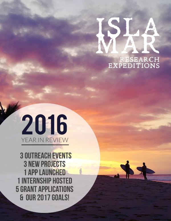 Isla Mar Research Expeditions 2016