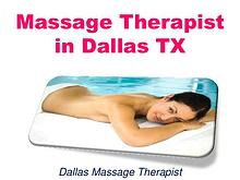 Massage Therapist in Dallas TX