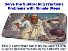 Solve the Subtracting Fractions problems with Simple Steps