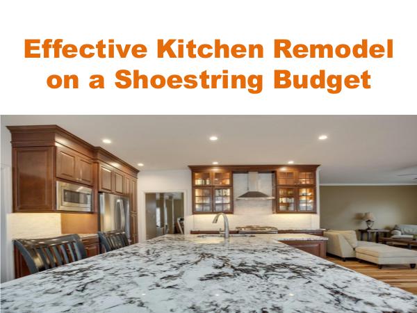 Effective Kitchen Remodel on a Shoestring Budget Virginia