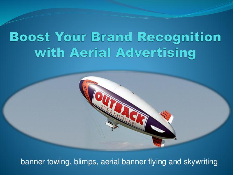 Boost Your Brand Recognition with Aerial Advertising 1