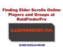 Finding Elder Scrolls Online Players and Groups