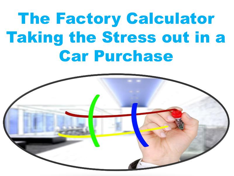 The Factory Calculator Taking the Stress out in a Car Purchase 1