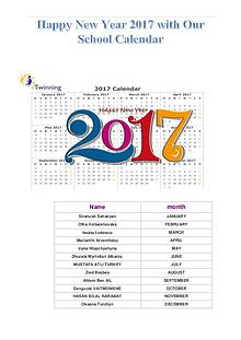 Monthly Calendar Prepared by Partners.